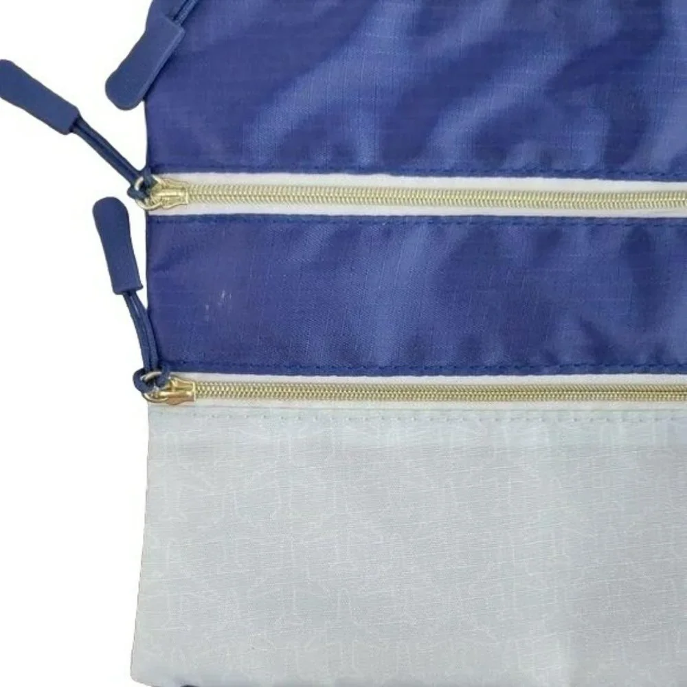 Boutique‎ Made For Retail Brand Two Toned Pocket Organizer Travel Bag